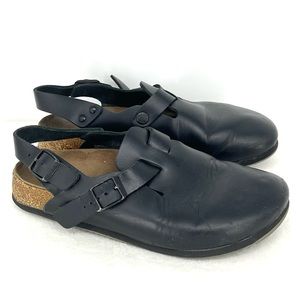 Birkenstock 38 Black Tokio Super Grip Clogs